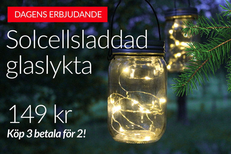 Erbjudande Glaslykta