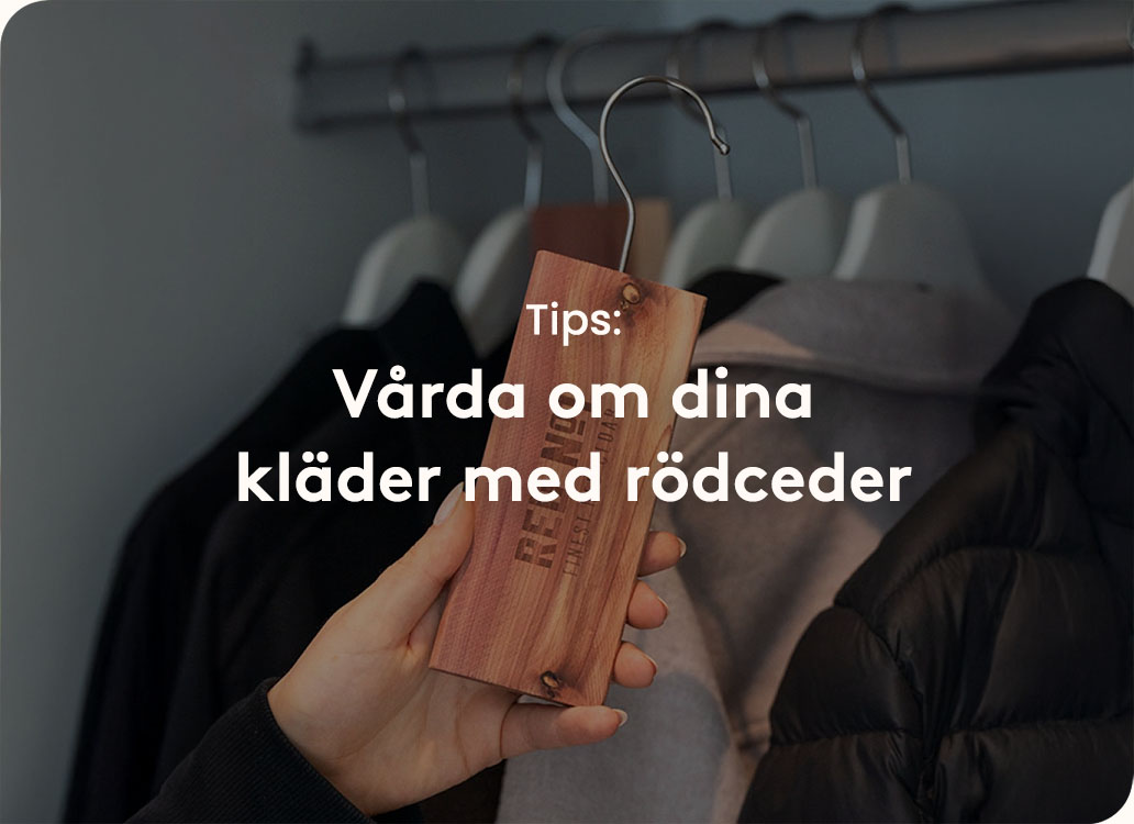 Klädvård med rödceder