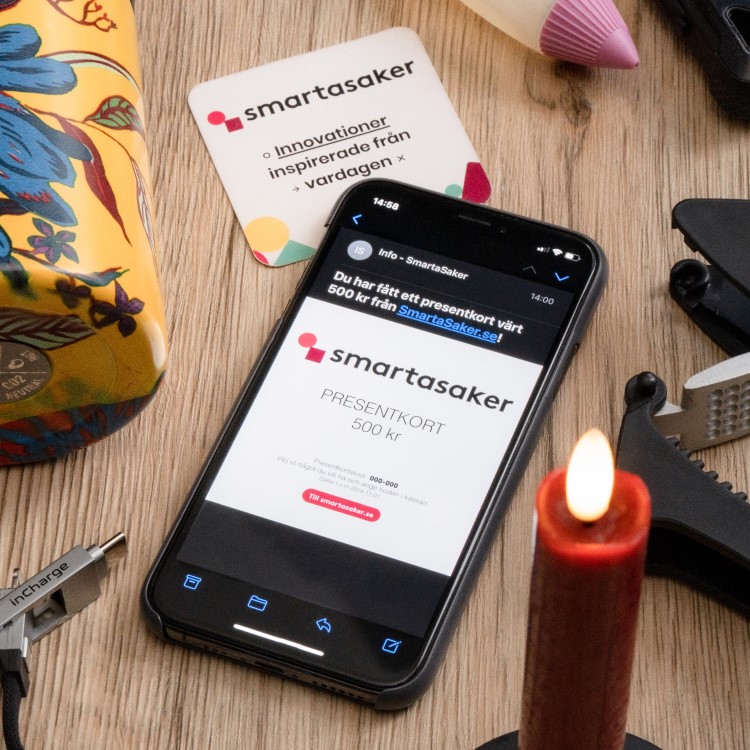 Köp digitalt eller fysiskt presentkort hos SmartaSaker