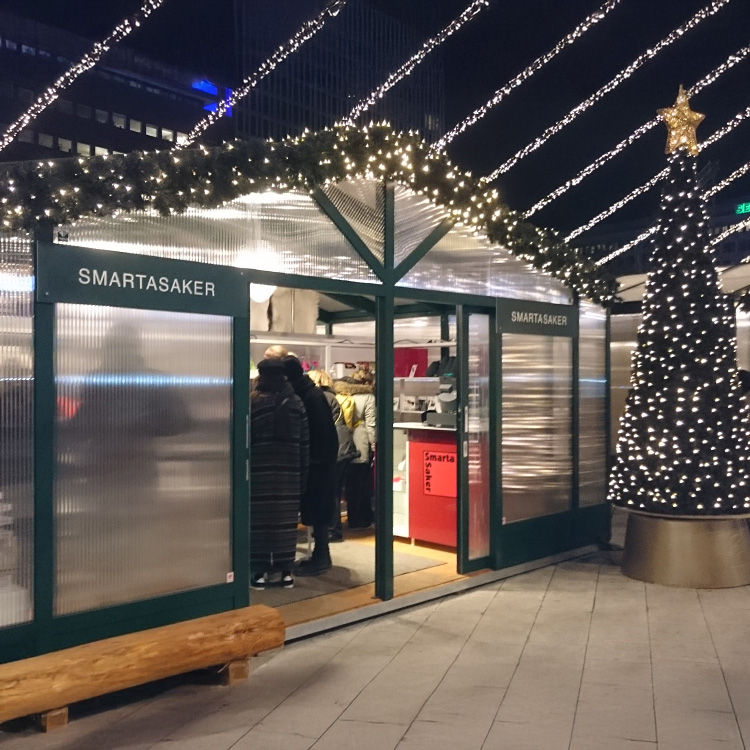 Popup på Sergels torgs julmarknad 2015