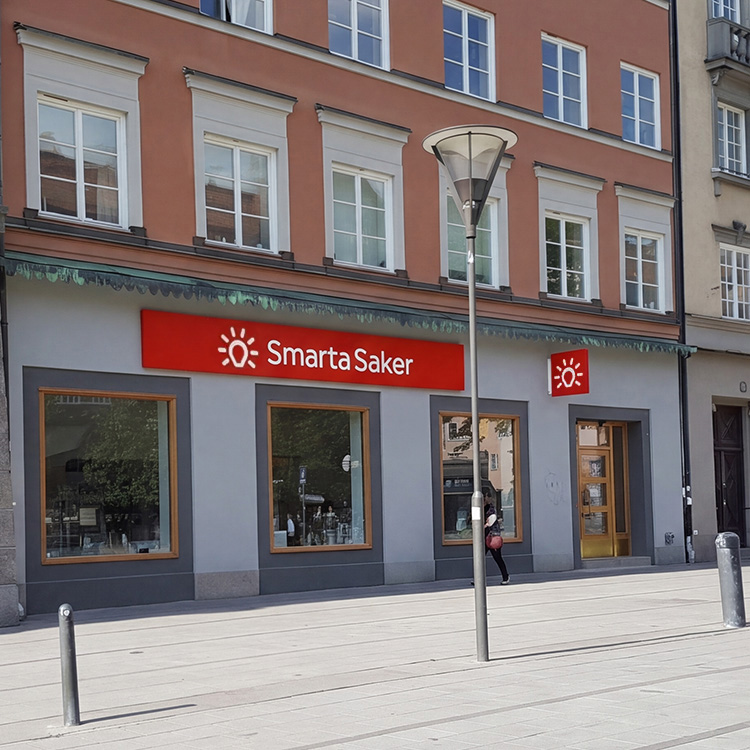 Butiken vid Sankt Eriksplan utifrån