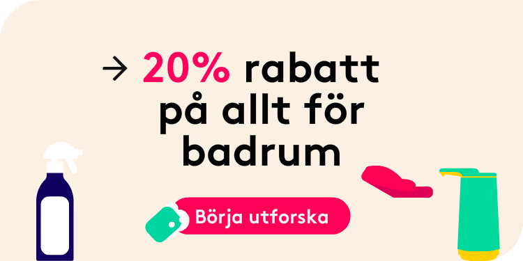 20% på allt för badrum