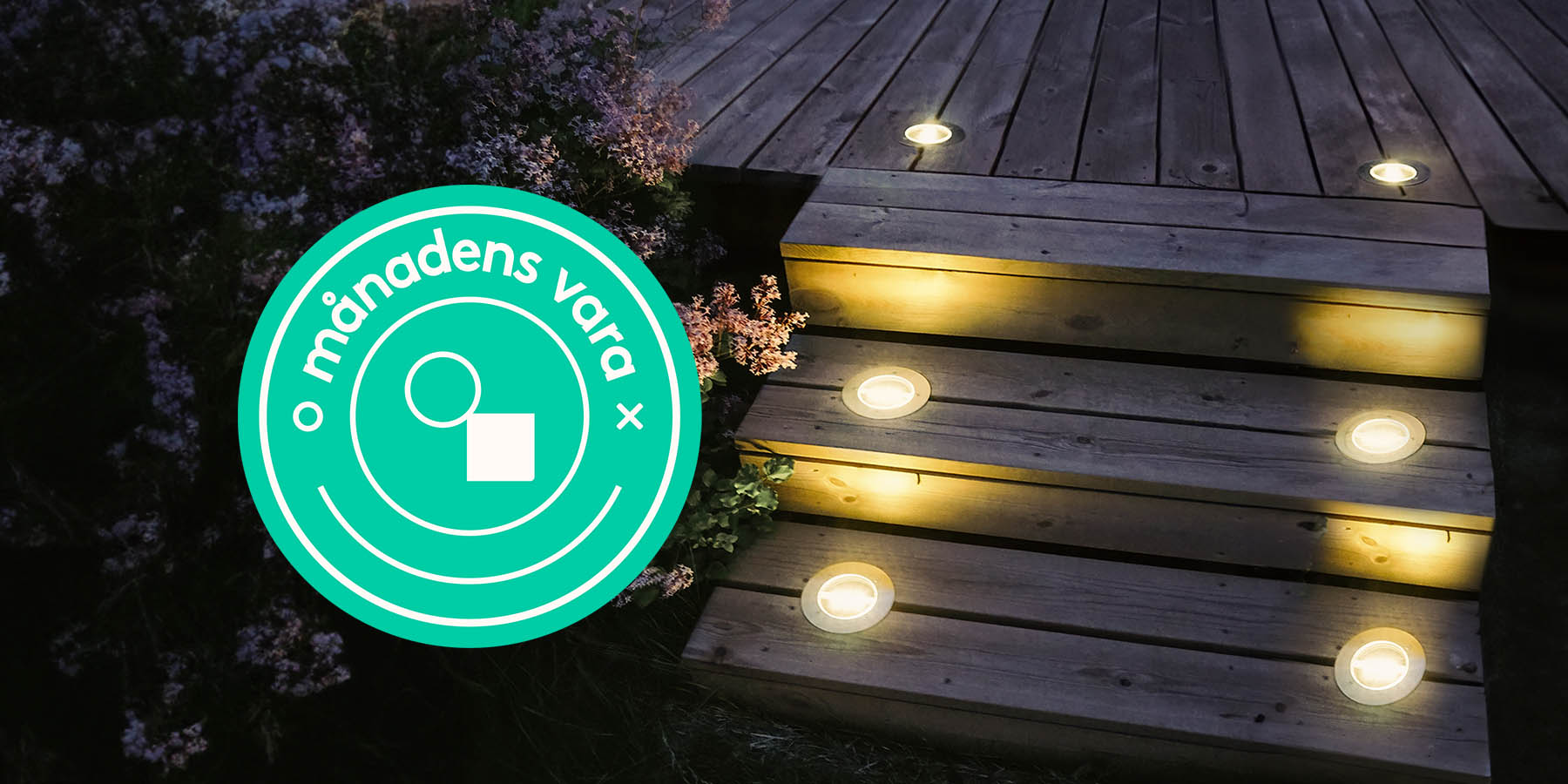 Månadens vara: Solcellsladdad altanbelysning 25%