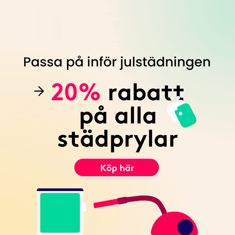 20% rabatt på hela städkategorin