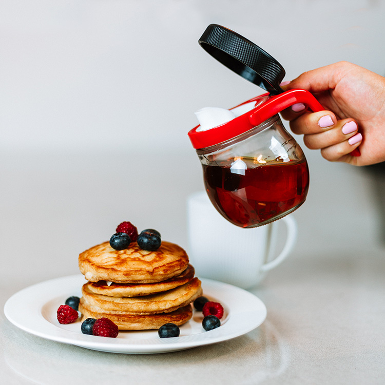 Sirapskanna och pannkakor