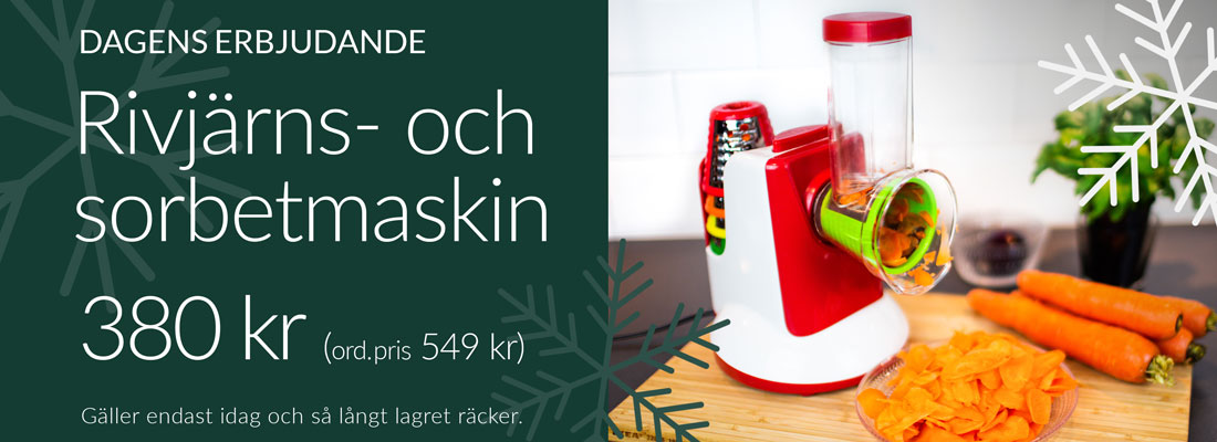 Dagens erbjudande Rivjärns- och sorbetmaskin