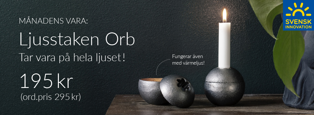 Månadens vara! Ljusstaken Orb