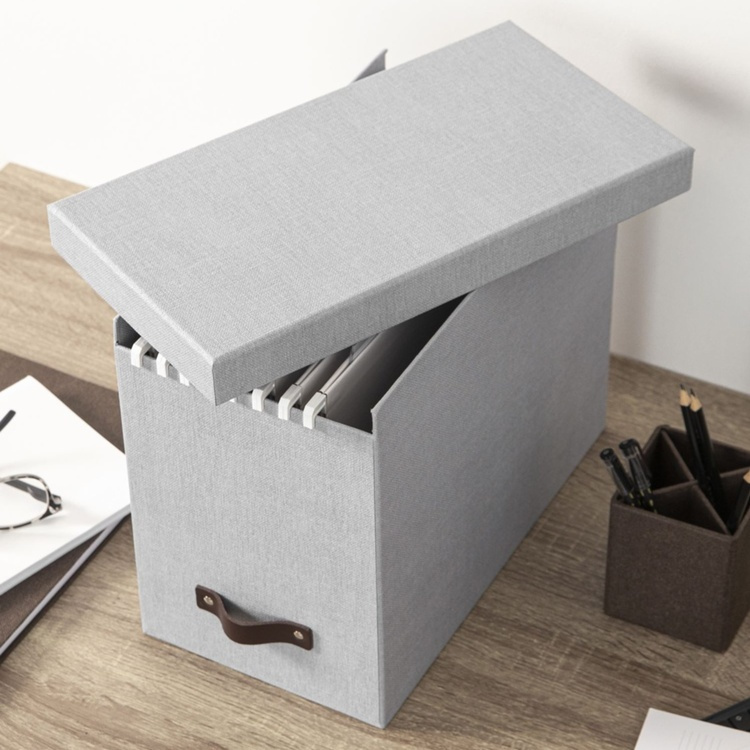 Arkivlåda med hängmappar, BIGSO JOHAN CANVAS, 35 x 18,5 x H 27 cm i gruppen Förvaring / Kontorsmaterial hos SmartaSaker.se (40013)