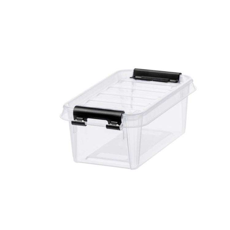 Ask, SMARTSTORE 0,3L CLASSIC, MINI, 15 x 9 x H6 cm, Klar / Svart i gruppen Förvaring / Förvaringslådor / Småförvaring / Askar hos SmartaSaker.se (40049)