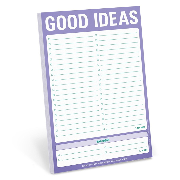 Att-Göra-Block, KNOCK-KNOCK GOOD IDEAS, 15 x 23 cm, Vit / Lila i gruppen Förvaring / Kontorsmaterial hos SmartaSaker.se (40052)