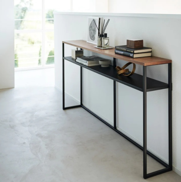 Avlastningshylla, Lång, TOWER CONSOLE TABLE WITH SHELF, 126 x 20,5 x H 65 cm, Yamazaki i gruppen Förvaring / Hallförvaring hos SmartaSaker.se (40056)