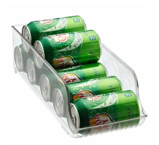 Behållare för ölburkar och konserver, PANTRY BIN, 35 x 14 x H10 cm, Transparent i gruppen Förvaring / Köksförvaring / Kylskåpsförvaring hos SmartaSaker.se (40089)