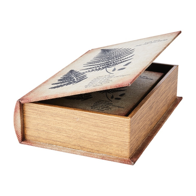 Boklåda, Dold Förvaring, LADY FERN, LARGE, 27 x 19 x H 7 cm i gruppen Förvaring / Förvaringslådor / Småförvaring hos SmartaSaker.se (40157)