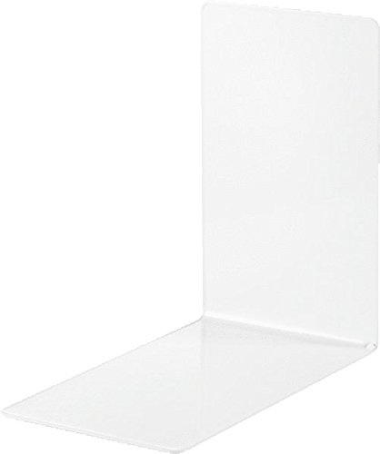 Bokstöd i metall, Smala, 2 st, ALBERT SLIM, 8,5 x 14 x H 14 cm, Vita i gruppen Förvaring / Kontorsmaterial hos SmartaSaker.se (40179)