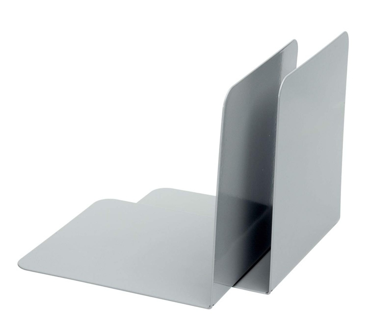 Bokstöd i metall, 2 st, ALBERT CLASSIC, 12,5 x 14 x H14 cm i gruppen Förvaring / Kontorsmaterial hos SmartaSaker.se (40185)