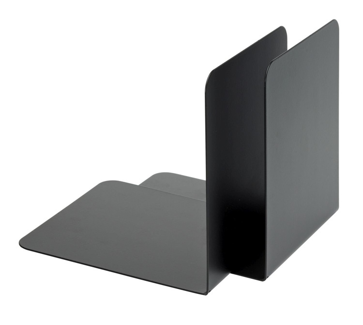 Bokstöd i metall, 2 st. ALBERT CLASSIC, 12,5 x 14 x H14 cm, Svarta i gruppen Förvaring / Kontorsmaterial hos SmartaSaker.se (40192)