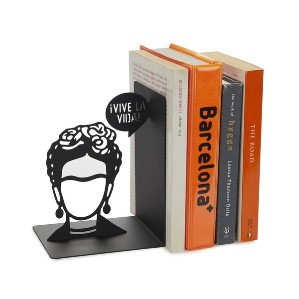 Bokstöd i metall, FRIDA, 13 x 10 x H 17 cm, Svart i gruppen Förvaring hos SmartaSaker.se (40198)