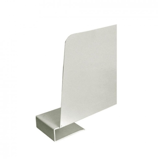 Bokstöd med klämfäste / Hyllavdelare, BÜNGERS, 20 cm, Vit i gruppen Förvaring / Kontorsmaterial / Bokstöd hos SmartaSaker.se (40211)