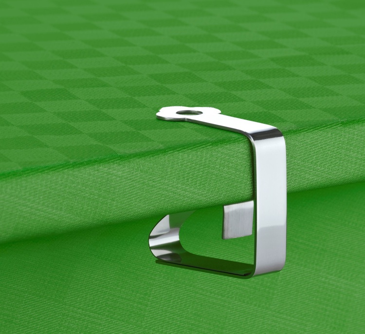 Bordsduksklämmor i Rostfritt stål, 4 st, TABLECLOTH CLIPS, Silver i gruppen Förvaring / Köksförvaring hos SmartaSaker.se (40214)