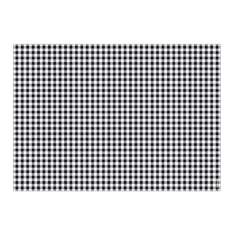 Bordstabletter i papper, 50 ark, VICHY SCHWARZ, 42 x 30 cm, Svart / vit i gruppen Förvaring / Köksförvaring hos SmartaSaker.se (40218)