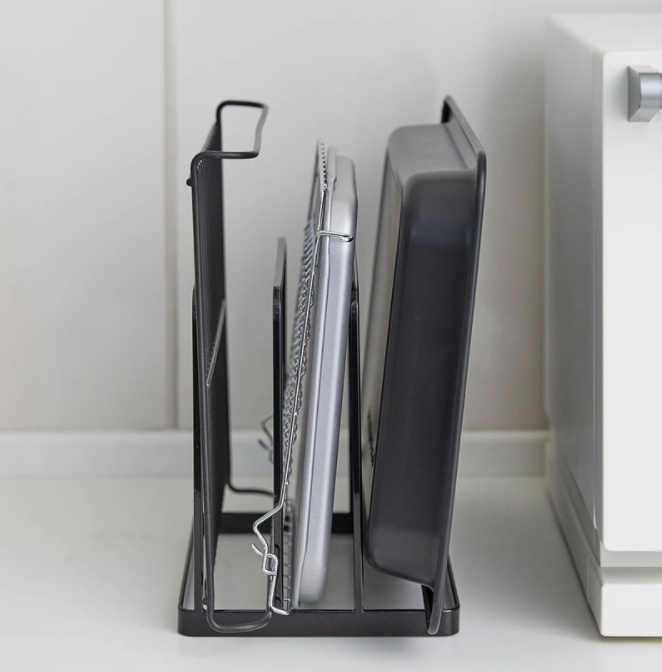 Brick- och Plåtställ, TOWER TRAY STAND, 19,5 x 16 x H 19,5 cm, Svart i gruppen Förvaring / Köksförvaring hos SmartaSaker.se (40236)