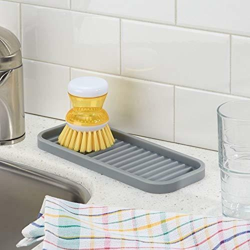 Bricka i silikon, Liten, ID SINK TRAY, 23 x 9 cm, Grå i gruppen Förvaring / Köksförvaring / Diskställ och diskbänk hos SmartaSaker.se (40249)