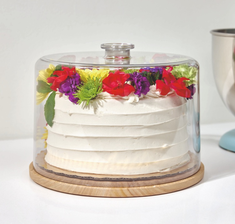 Bricka med Kupa, PANSINO CAKE DOME, Ø 37 x H 16 cm , Transparent / Natur i gruppen Förvaring / Köksförvaring hos SmartaSaker.se (40250)