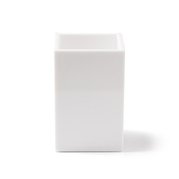 Burk / Pennkopp, PALASET, 6,5 x 6,5 x H 10 cm, Vit i gruppen Förvaring / Kontorsmaterial hos SmartaSaker.se (40255)
