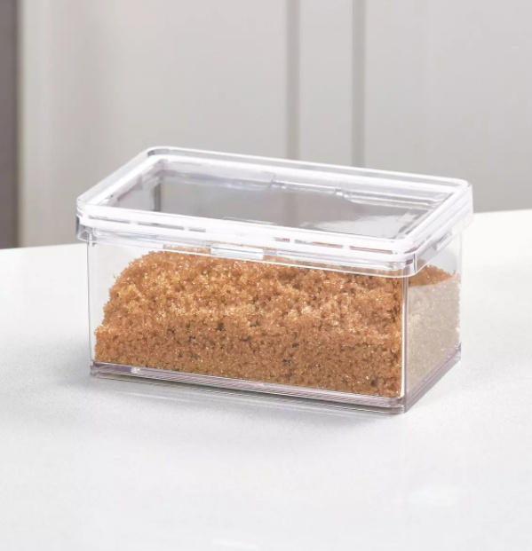 Burk för torrvaror, 470 ml, THE HOME EDIT SMALL CANISTER, 10,2 x 15,2 x H 8,3 cm , Transparent i gruppen Förvaring / Köksförvaring / Förvaringslådor och burkar hos SmartaSaker.se (40293)