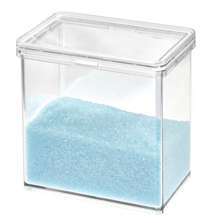 Burk för torrvaror, 1,4 L, THE HOME EDIT MEDIUM CANISTER, 10,2 x 15,2 x H 15,6 cm , Transparent i gruppen Förvaring / Köksförvaring / Förvaringslådor och burkar hos SmartaSaker.se (40296)