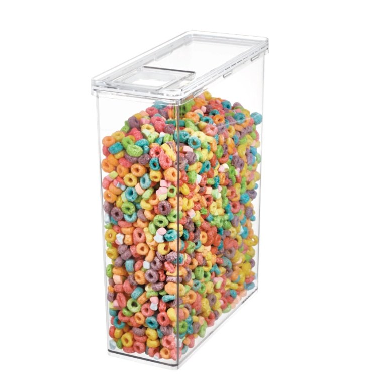 Burk för torrvaror, 5,6 L, Med flip-lock, THE HOME EDIT CEREAL CANISTER, 10,2 x 25,4 x H 31 cm, Klar i gruppen Förvaring / Köksförvaring / Förvaringslådor och burkar hos SmartaSaker.se (40297)