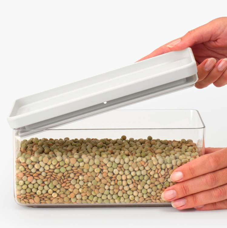 Burk, 1,5 L, TASTY+ RECTANGULAR CANISTER, Brabantia i gruppen Förvaring / Köksförvaring / Förvaringslådor och burkar / Brabantia hos SmartaSaker.se (40317)
