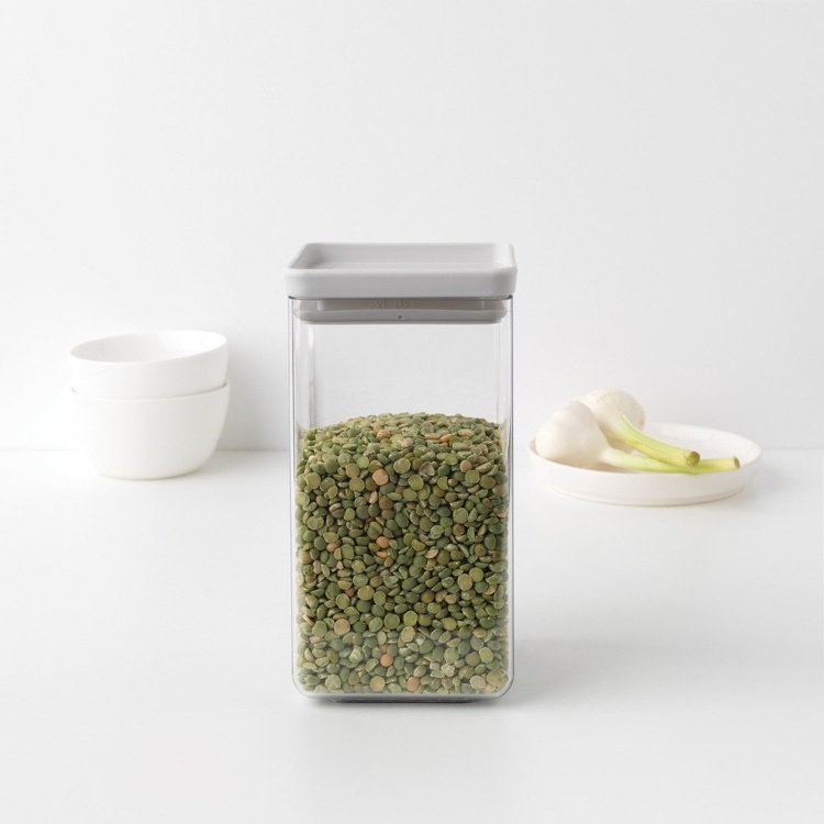 Burk, 1,6 L, TASTY+ SQUARE MEDIUM CANISTER, Brabantia i gruppen Förvaring / Köksförvaring / Förvaringslådor och burkar / Brabantia hos SmartaSaker.se (40318)