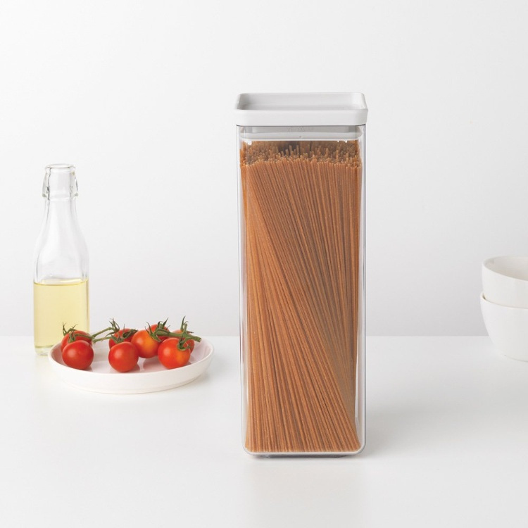 Burk, 2,5L, TASTY+ SQUARE LARGE CANISTER, Brabantia i gruppen Förvaring / Köksförvaring / Förvaringslådor och burkar hos SmartaSaker.se (40322)