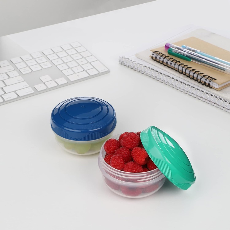 Burkar för mellanmål, 210 ml, 2 st, SISTEMA PORTIONPOD i gruppen Förvaring / Köksförvaring / Matlådor / Plast hos SmartaSaker.se (40337)
