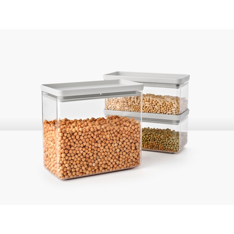 Burkar, Set med 3, TASTY+ CANISTERS RECTANGULAR, Brabantia i gruppen Förvaring / Köksförvaring / Förvaringslådor och burkar hos SmartaSaker.se (40352)
