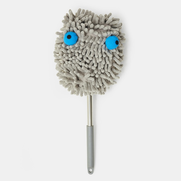 Dammvippa, Mikrofiber, TELESCOPIC MONSTER DUSTER, 36 ~ 98 cm, Kikkerland, Ljusgrå / Silver i gruppen Förvaring / Städförvaring och sopsortering hos SmartaSaker.se (40372)