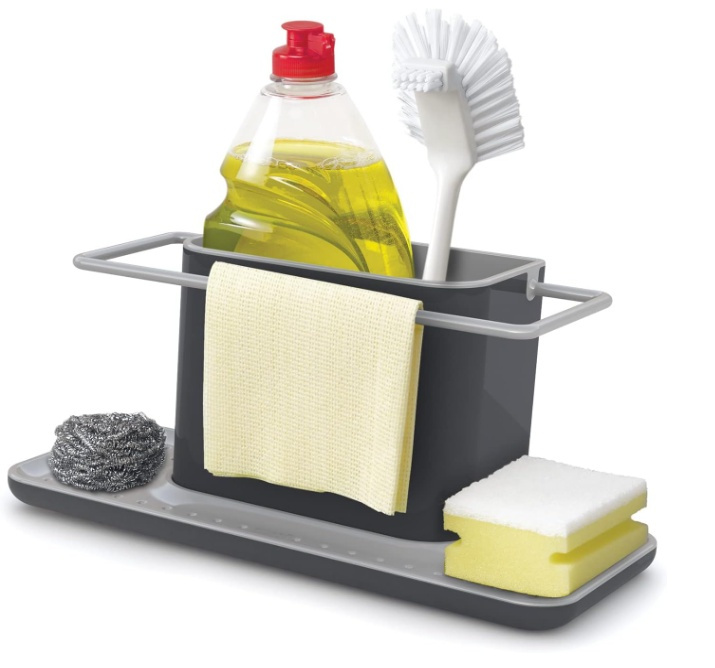 Diskbänksförvaring, SINK-CADDY LARGE, 30,5 x 13 x H 13 cm , Joseph Joseph, Mörkgrå i gruppen Förvaring / Köksförvaring / Diskställ och diskbänk hos SmartaSaker.se (40406)