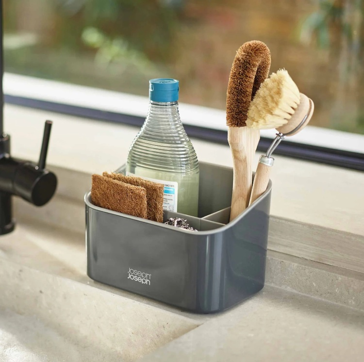 Diskbänksförvaring, SINKSTORE TIERED SINK CADDY, Joseph Joseph, 17,5 x 12 x H 12 cm, Grå i gruppen Förvaring / Köksförvaring / Diskställ och diskbänk hos SmartaSaker.se (40408)