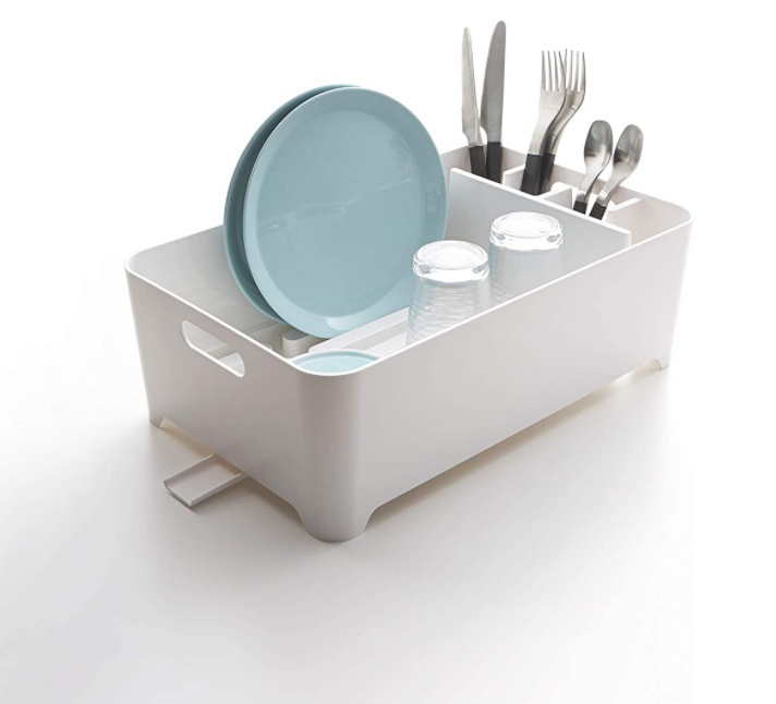 Diskställ / Balja TOWER COMPACT, 38 x 24 x H 13 cm, Yamazaki, Vit i gruppen Förvaring / Köksförvaring / Diskställ och diskbänk hos SmartaSaker.se (40435)