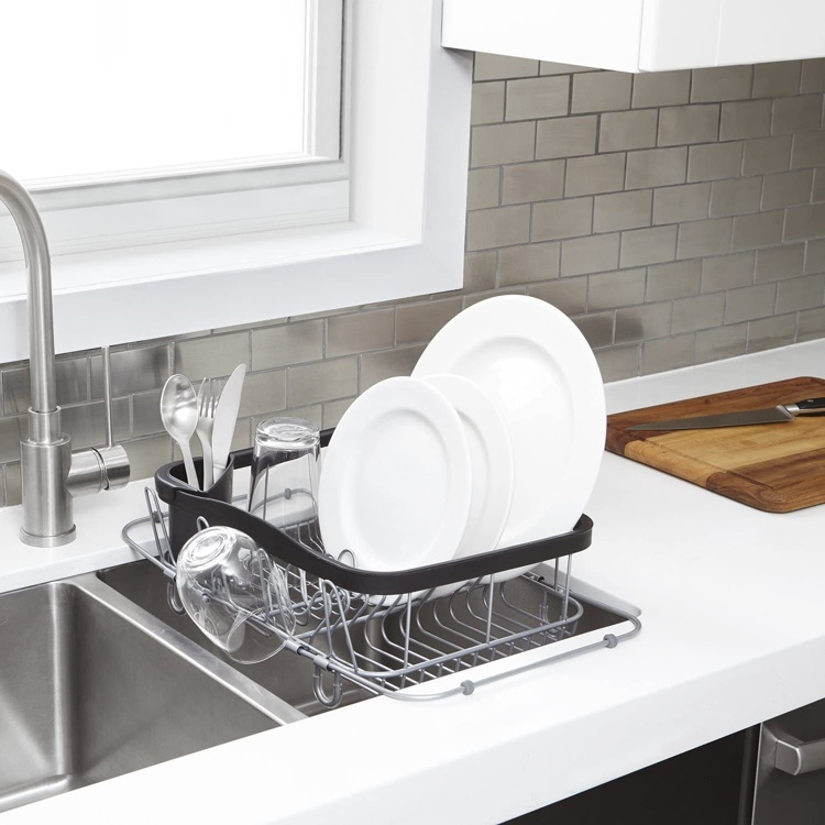 Diskställ, Över Diskho, SINKIN MULTI-USE, 36,5 x 29 x H14 cm, Umbra, Svart / silver i gruppen Förvaring / Köksförvaring / Diskställ och diskbänk hos SmartaSaker.se (40452)