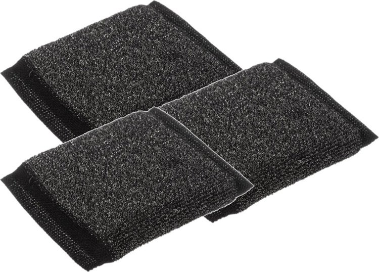 Disksvampar, 3 st, INOX SCRUBBING SPONGES, 10 x 9 cm, Svarta i gruppen Förvaring / Städförvaring och sopsortering / Städtrasor och borstar hos SmartaSaker.se (40463)
