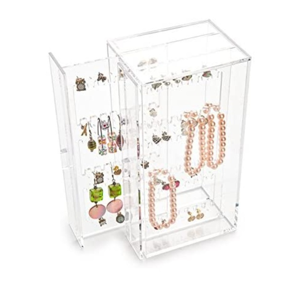 Display för 32 par örhängen, ARTEAGA BOX, 9,3 x 13 x H 24 cm , Klar i gruppen Förvaring / Sovrumsförvaring / Smyckesförvaring hos SmartaSaker.se (40472)