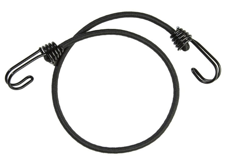 Elastiska Bagagestroppar med krokar, 4 st, HOOK BUNGEES, 60 cm, Svart i gruppen Förvaring / Förråd- och garageförvaring hos SmartaSaker.se (40540)