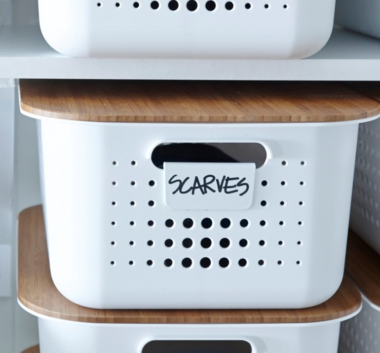Etiketter, 2 st, SMARTSTORE BASKETS TAGS, 6,5 x H 3,5 cm, Vita i gruppen Förvaring / Magneter och självhäftande / Skyltar och etiketter hos SmartaSaker.se (40554)