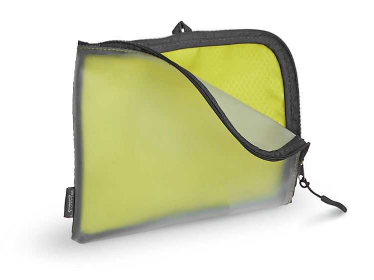 Fodral på resan, SMART POUCH MEDIUM, 21 x H 17 cm, Limegrön / transparent i gruppen Förvaring / Förvaring på resa / Packpåsar och packkuber hos SmartaSaker.se (40619)