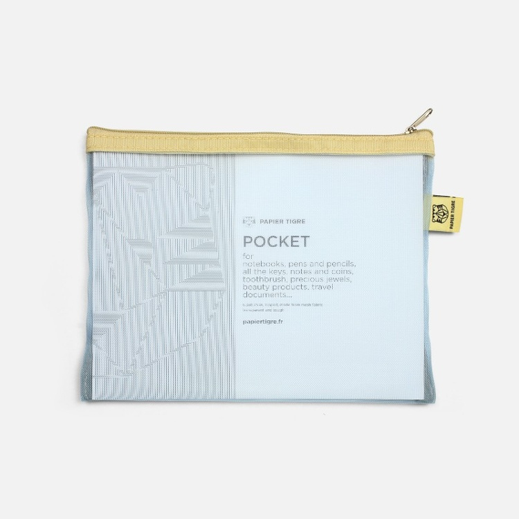 Fodral, PAPIER TIGRE MEDIUM MESH POCKET, 18 x 24 cm i gruppen Förvaring / Förvaring på resa hos SmartaSaker.se (40624)