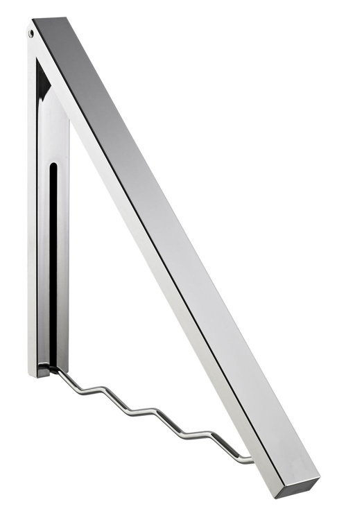 Fällbar hängare i metall, ALBERT KLAPPGARDEROBE, Silver i gruppen Förvaring / Garderobsförvaring / Galgar och hängare hos SmartaSaker.se (40635)