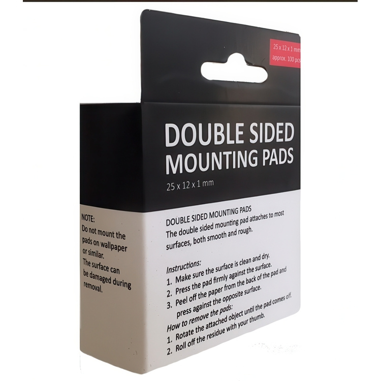 Fästkuddar, Dubbelhäftande, 100st, BÜNGERS, Vita i gruppen Förvaring / Magneter och självhäftande / Skyltar och etiketter hos SmartaSaker.se (40643)