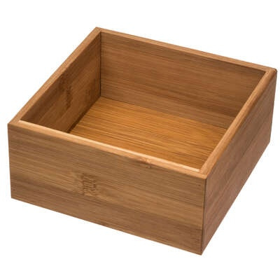 Förvaringsbricka i Bambu, Fyrkantig, TIDY SMART, 15 x 15 x H 7 cm, Natur i gruppen Förvaring / Förvaringslådor / Småförvaring hos SmartaSaker.se (40668)